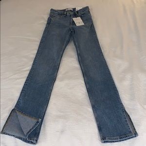 Split Skinny Hi-Rise Jeans